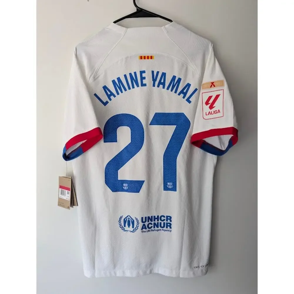 NWT Authentic Nike ADV FC Barcelona 2023-24 Lamine Yamal Jersey Soccer Men Large